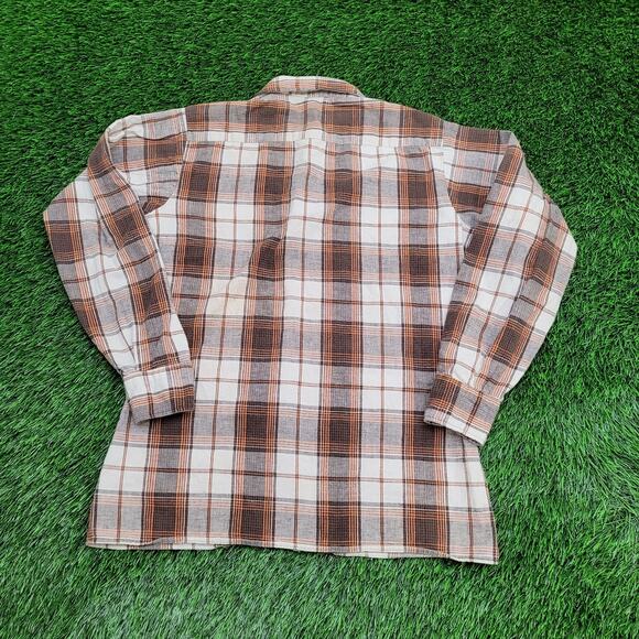 Vintage 80s Mr-Leggs Plaid Button Shirt M 15.5 20x26 Western - Picture 2 of 11